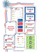 Fire up the Grill with Our Printable 4th of July BBQ Playset