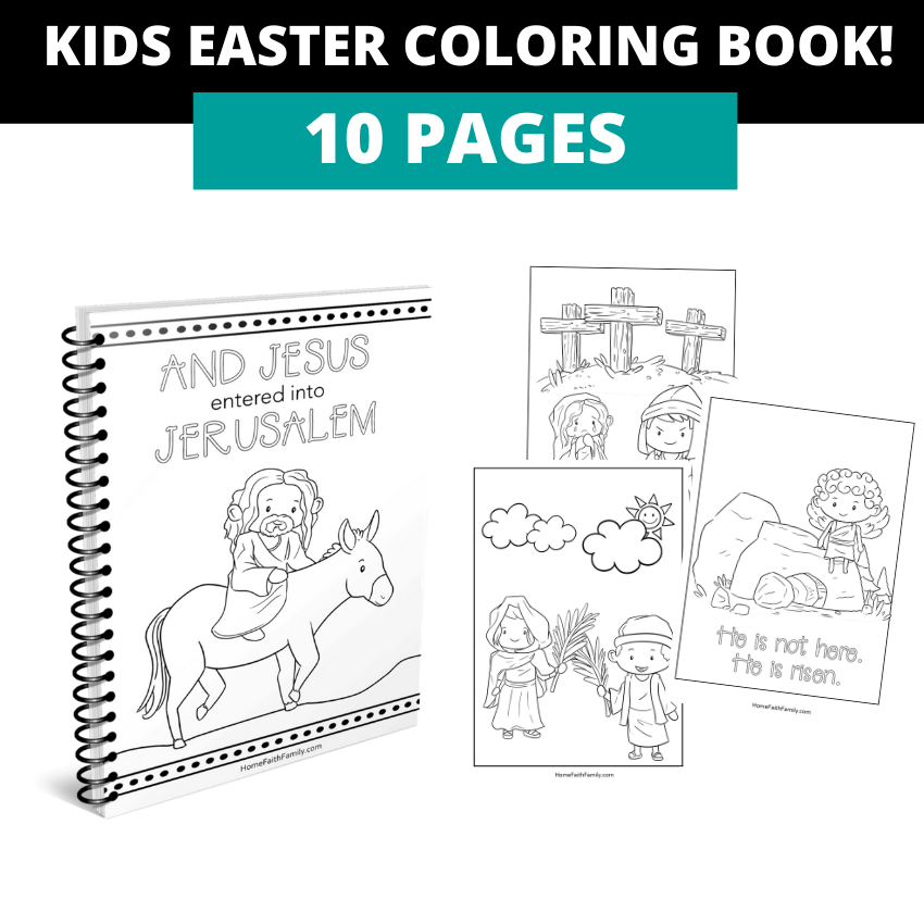 Easter Bible Verse Coloring Book: Color through the Easter Story told in 16  Bible Verses. (The True Meaning of Easter)