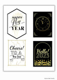New Year Drink Labels