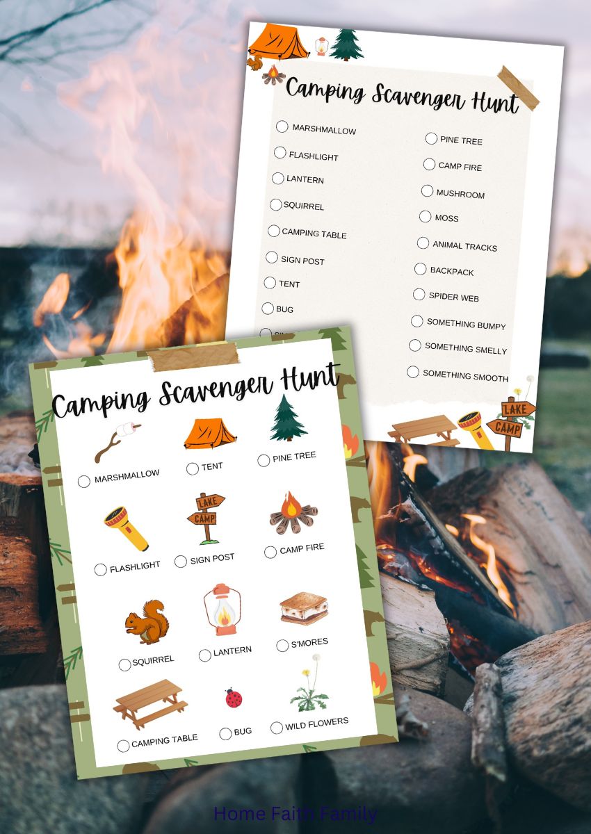 Explore the Outdoors with Our Camping Scavenger Hunt Printable – Home ...