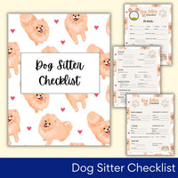 Dog Sitter Checklist