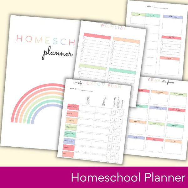 Homeschool Planner Printable (Undated)