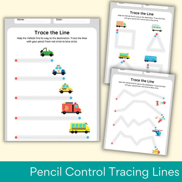 Transform Playtime into Skill-building with Pencil Control Line Tracing