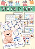 Baby Shower Game: "Who Am I"?