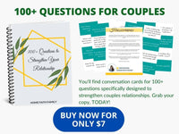 100+ Questions For Couples -  Conversation Cards