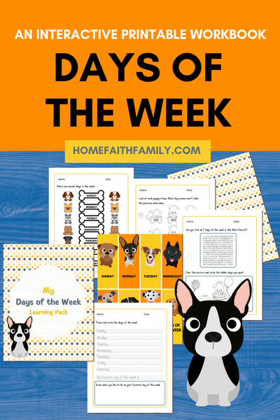 Days Of The Week Learning Pack