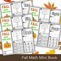 Fall Math Mini Book