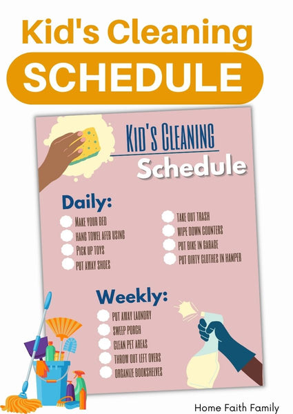 Kids Cleaning Schedule