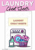 Laundry Cheat Sheets