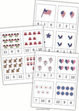 Memorial Day Themed Count & Clip Cards {6-Pages}