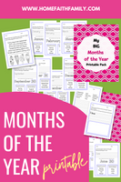 My Big Months of the Year (17 Pages)