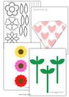 Mother's Day Paper Flowers Bouquet Craft {12-Pages}