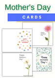 Mother's Day Printable Cards {9-Cards}