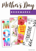 Mother's Day Bookmarks {4-Bookmarks}