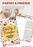 Pantry and Freezer Inventory Sheets