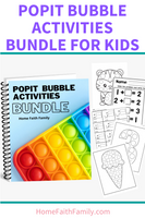 The Pop It Bubble Activities Bundle (110+ Printable Pages)