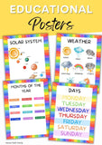 Elementary Educational Poster Collection