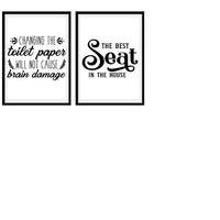 Bathroom printable signs for your home.