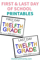First and Last Day of School Printable Sign