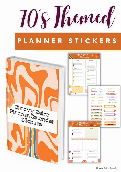 Calendar Stickers Planner, Daily Planner Stickers