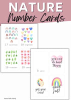 Nature Number Flashcards