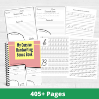 1,400+ Pages of Handwriting Practice from Beginning to Advanced Workbook Bundle
