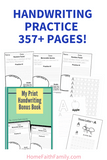 My Print Handwriting Practice Workbook (357+ pages)