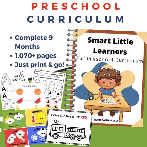 Little Smart Course Smart Little Learners Preschool Curriculum – Home Faith Family , LLC