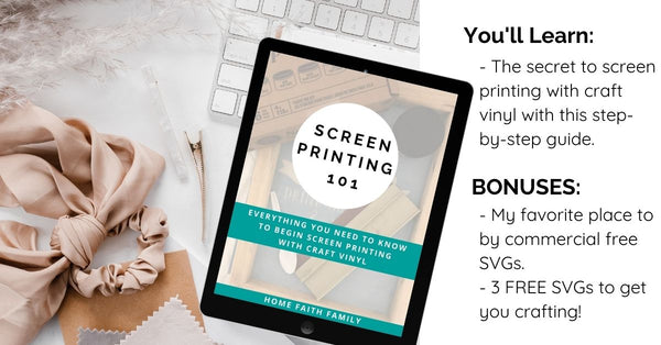 How to Screen Print Using Craft Vinyl