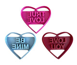 3-Pack Gourmet Valentine's Day Cookie Cutters (4")